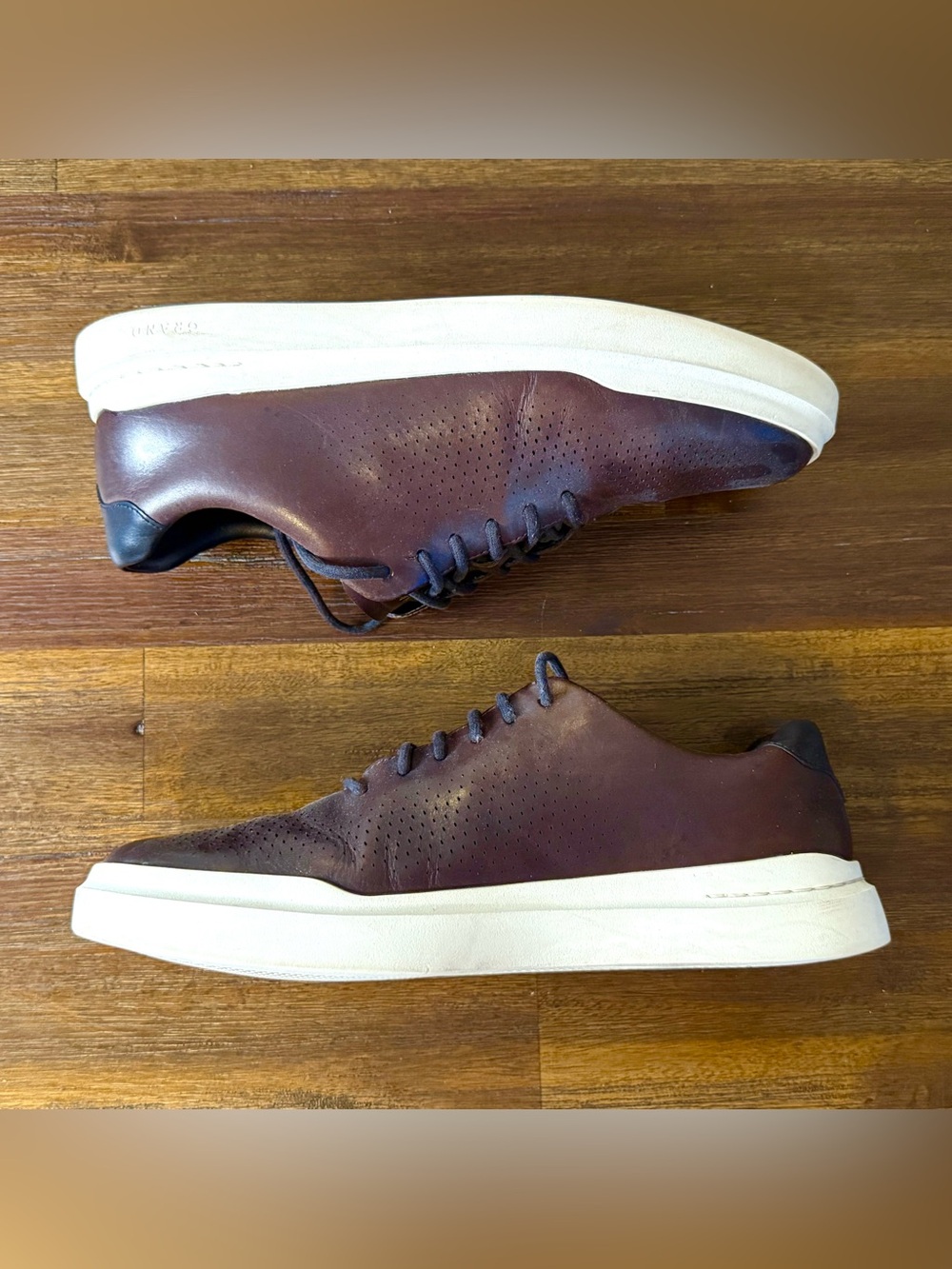 Cole Haan GrandPro Rally Leather Sneaker Style - Men Size 11 Dark Brown DEAL
